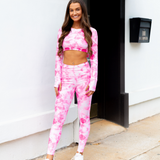 Pink Tie Dye Crop Top - Pink Peach Boutique