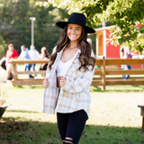 Plaid Flannel Shacket - Pink Peach Boutique