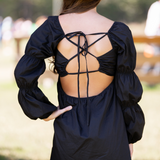 Hello Beautiful Black Babydoll Dress - Pink Peach Boutique