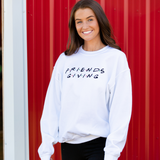 Friendsgiving Sweatshirt - White - Pink Peach Boutique