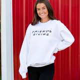 Friendsgiving Sweatshirt - White - Pink Peach Boutique