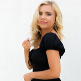 Black Smock Dress - Pink Peach Boutique