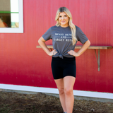 Messy Buns and Target Runs T-Shirt - Grey - Pink Peach Boutique