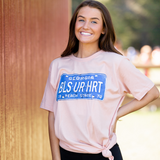 Georgia Bless Your Heart Graphic Tee - Peach - Pink Peach Boutique