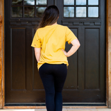 Stay Wild Lightning Bolt Mustard Shirt - Pink Peach Boutique