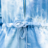Blue Tie Dye  Romper - Pink Peach Boutique
