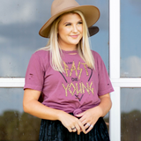 Live Fast Die Young Cheetah Shirt - Pink Peach Boutique