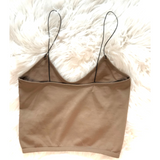 Bandeau Seamless Top - Mocha - Pink Peach Boutique