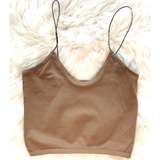 Bandeau Seamless Top - Mocha - Pink Peach Boutique