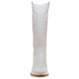 Giddy Up Cowgirl Boot - White - Pink Peach Boutique