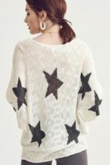 Counting Stars Ivory Sweater - Pink Peach Boutique