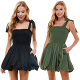 Dream Girl Bubble Hem Dress - Pink Peach Boutique