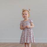 Girl Pink Leopard Dress - Pink Peach Boutique