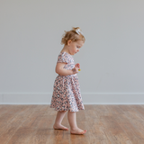 Girl Pink Leopard Dress - Pink Peach Boutique