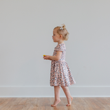 Girl Pink Leopard Dress - Pink Peach Boutique