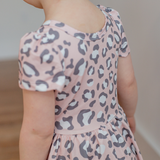 Girl Pink Leopard Dress - Pink Peach Boutique