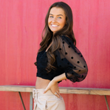 Beckoning Black Corset Crop Top - Pink Peach Boutique