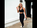 Textured Sports Bra - Black
