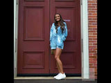 Skies Are Blue Tie Dye  Romper