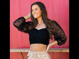 Beckoning Black Corset Crop Top