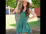 short green bubble hem dress - shop amour boutique