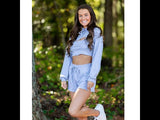 Twice As Good Layered Hoodie Top 3 pc. Set - Grey
