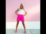 Pretty Little Thing Pink Suit Shorts