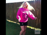 Georgia Smiley Face Sweatshirt - Pink