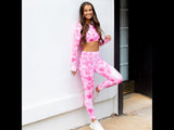 Pink Tie Dye Crop Top