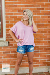 Blushing For You Shirt - Pink Peach Boutique
