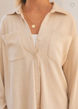 Oversized Knit Shacket - Shop Amour Boutique