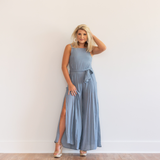 Slit Leg Jumpsuit - Pink Peach Boutique