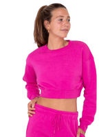 Barbie Pink Cropped Sweatshirt - Shop Amour Boutique