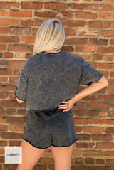 Loungewear Set - Mineral Washed - Pink Peach Boutique