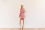Mauve Romper - Pink Peach Boutique