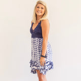 Tie Dye Dress - Blue - Shop Amour Boutique