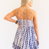 Tie Dye Dress - Blue - Pink Peach Boutique