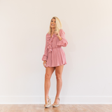 Mauve Romper - Pink Peach Boutique