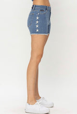 Judy Blue Star Denim Shorts - Shop Amour Boutique
