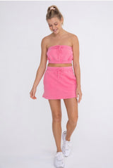 Vacay Pink Two Piece Skort Set - Shop Amour Boutique