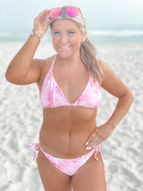 Pink Palms Reversible Bikini - Shop Amour Boutique