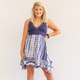 Tie Dye Dress - Blue - Shop Amour Boutique