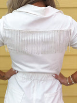 Jessie Crystal Fringe Romper - Shop Amour Boutique