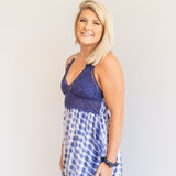 Tie Dye Dress - Blue - Pink Peach Boutique