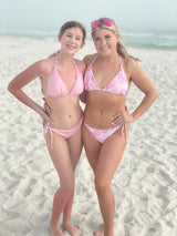 Pink Palms Reversible Bikini - Shop Amour Boutique