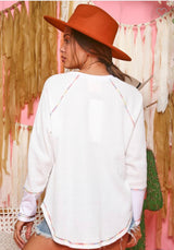 Thermal Henley Top - Shop Amour Boutique