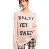women's pink summer sweater - Pink Peach Boutique