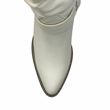 white cowgirl boots - Pink Peach Boutique
