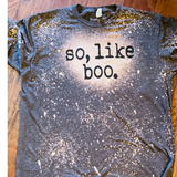So Like Boo Graphic T-Shirt -  Black - Pink Peach Boutique