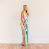 Brighter Days Striped Jumpsuit - Pink Peach Boutique